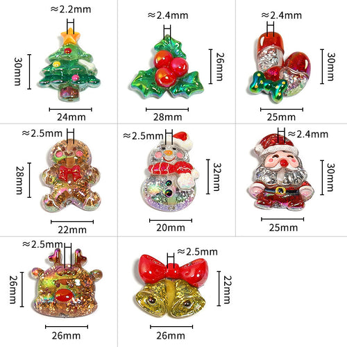 Christmas DIY Beaded Pen Accessories Set | Creative Handmade Decorations | Christmas Theme Charms (Santa Claus, Snowman, Christmas Tree, etc.)
